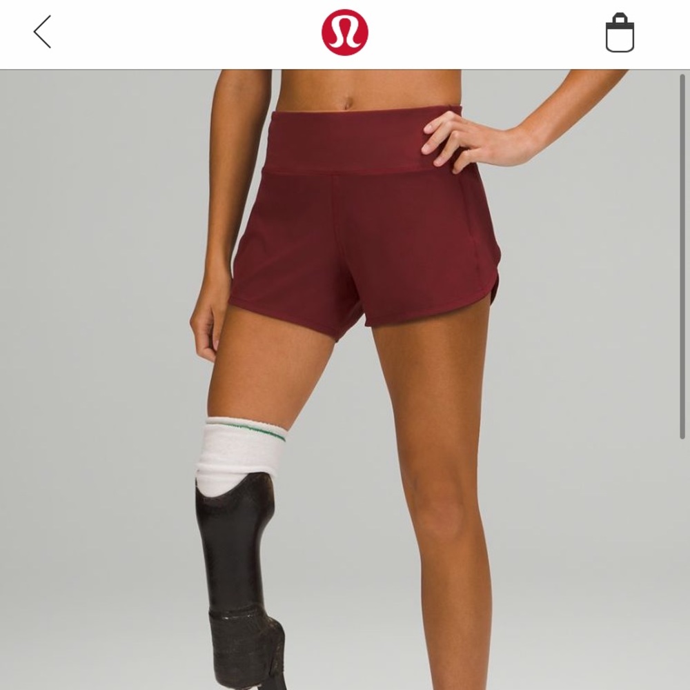 Lululemon Speed Up Mid-Rise Lined Short 4” - Size 6